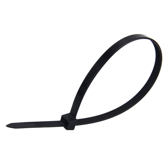 250 PCS 8mm*300mm Nylon Cable Ties(Black)