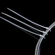 250 PCS 8mm*300mm Nylon Cable Ties(Black)