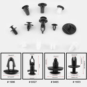 292 PCS Car Retainer Clips Assortment Car Panel Trim Plastic Fasteners Rivet Clips Set