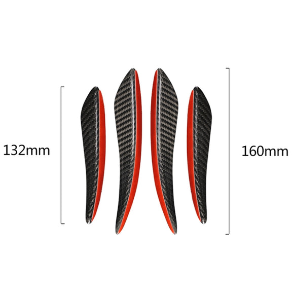 4 PCS Universal Car Carbon Fiber Front Air Knife Decorative Sticker