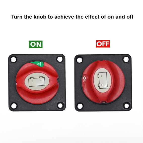 Car Auto RV Marine Boat Battery Selector Isolator Disconnect Rotary Switch Cut