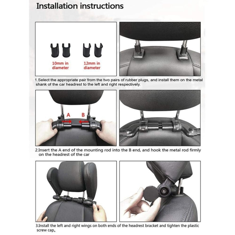 Car Seat Headrest Car Neck Pillow Sleep Side Headrest for Children and Adults (Brown)