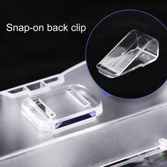 Car Multi-functional Glasses Case Sunglasses Storage Holder with Card Slot, Diamond Style (Pink)