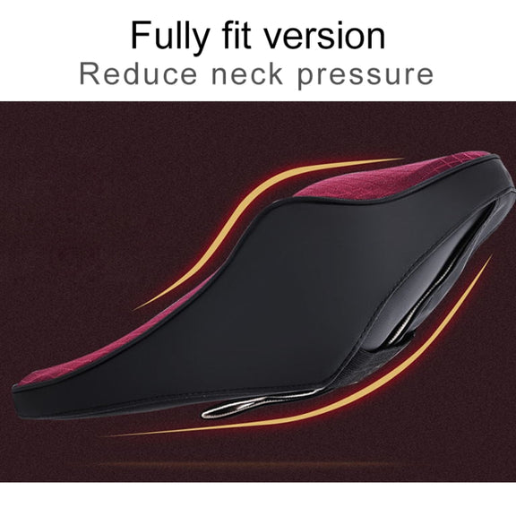 Four Seasons Breathable Memory Foam Car Neck Pillow Polyester Headrest (Black)