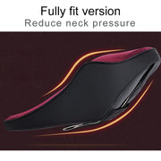 Four Seasons Breathable Memory Foam Car Neck Pillow Polyester Headrest (Coffee)
