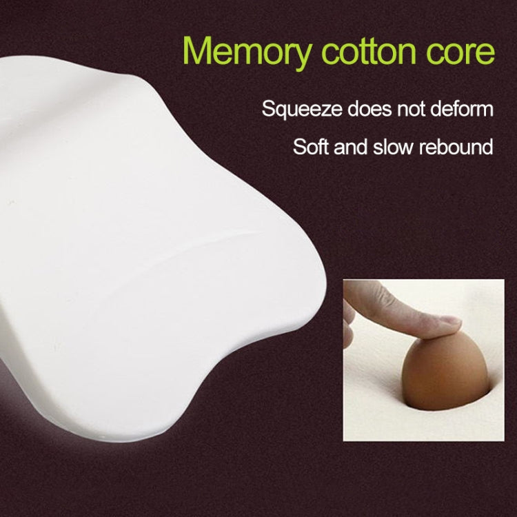 Four Seasons Breathable Memory Foam Car Lumbar Pillow Polyester Pillow (Beige)