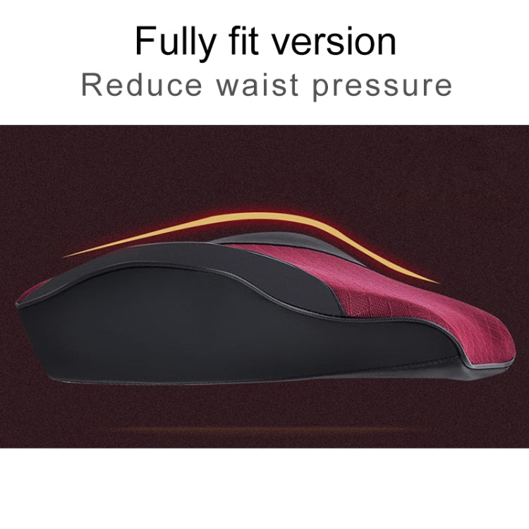 Four Seasons Breathable Memory Foam Car Lumbar Pillow Polyester Pillow (Red)