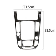 Car Carbon Fiber Gear Position Panel Decorative Sticker for Audi 2010-2018 Q5 / 2009-2016 A4L / 2009-2016 A5, Left Drive