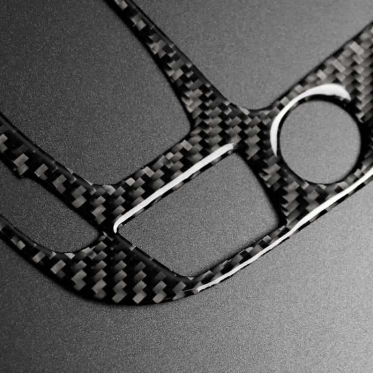 Car Carbon Fiber Gear Position Panel Decorative Sticker for Audi 2010-2018 Q5 / 2009-2016 A4L / 2009-2016 A5, Left Drive