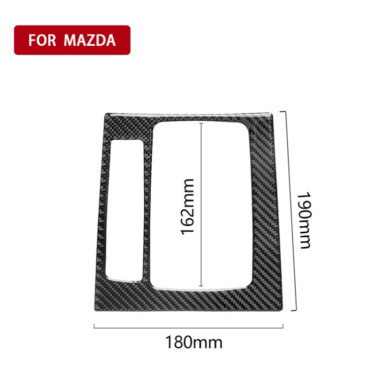 Car Carbon Fiber Left Drive Gear Frame B Decorative Sticker for Mazda Axela 2017-2018