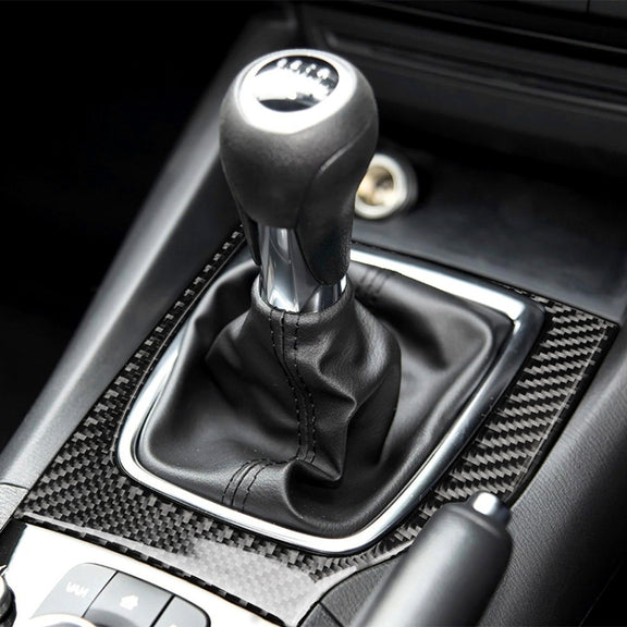 Car Carbon Fiber Right Drive Manual Gear Frame C Decorative Sticker for Mazda Axela 2017-2018
