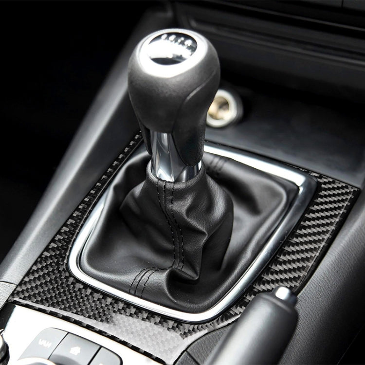 Car Carbon Fiber Right Drive Manual Gear Frame C Decorative Sticker for Mazda Axela 2017-2018