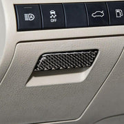 Car Carbon Fiber Main Driving Storage Box Handle Decorative Sticker for Toyota Eighth Generation Camry 2018-2019
