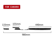 5 in 1 Car Carbon Fiber Central Console Decorative Sticker for Chevrolet Camaro 2017-2019, Left Drive