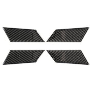 4 PCS Carbon Fiber Car Inner Door Bowl Decorative Sticker for Porsche Macan