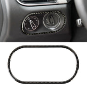 Carbon Fiber Car Headlight Switch Panel Decorative Sticker for Porsche Macan