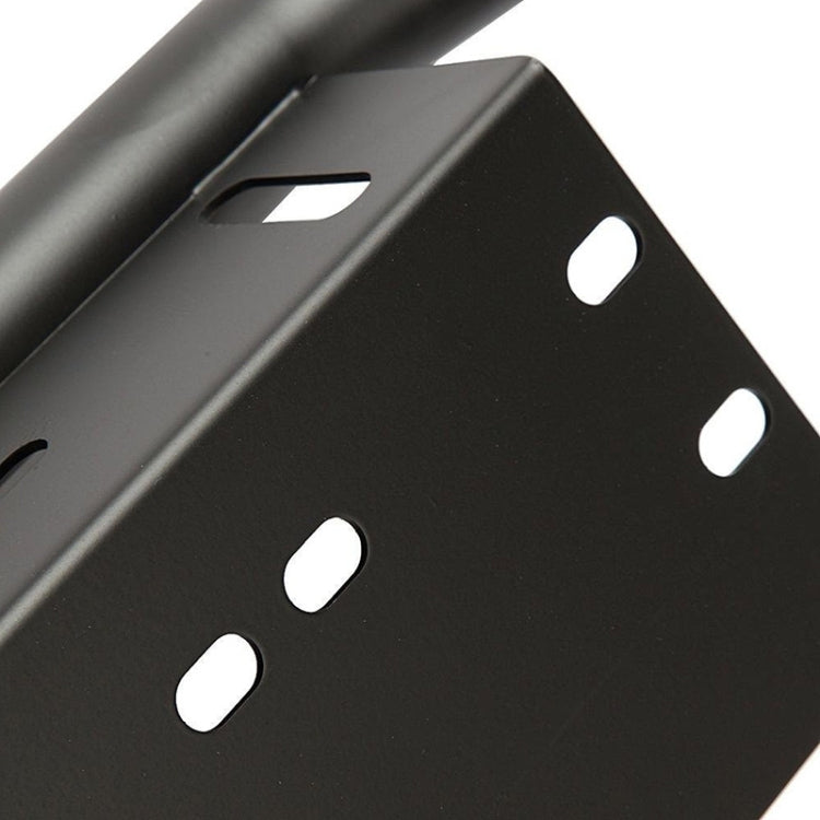 Universal Car License Plate Plastic Bracket Frame Holder Stand Mount (Black)