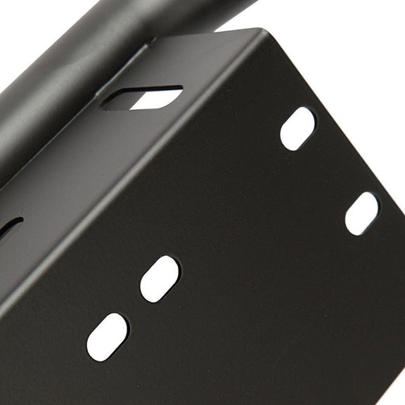 Universal Car License Plate Plastic Bracket Frame Holder Stand Mount (Black)