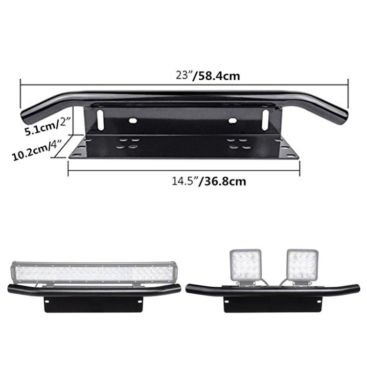 Universal Car License Plate Plastic Bracket Frame Holder Stand Mount (Black)