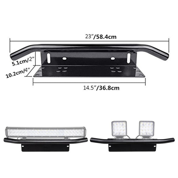 Universal Car License Plate Plastic Bracket Frame Holder Stand Mount (Black)