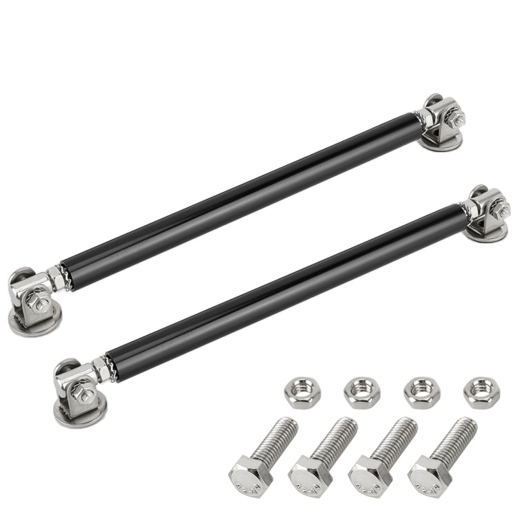 2 PCS Car Modification Adhesive Surrounded Rod Lever Front and Rear Bars Fixed Front Lip Back Shovel, Length: 15cm(Black)