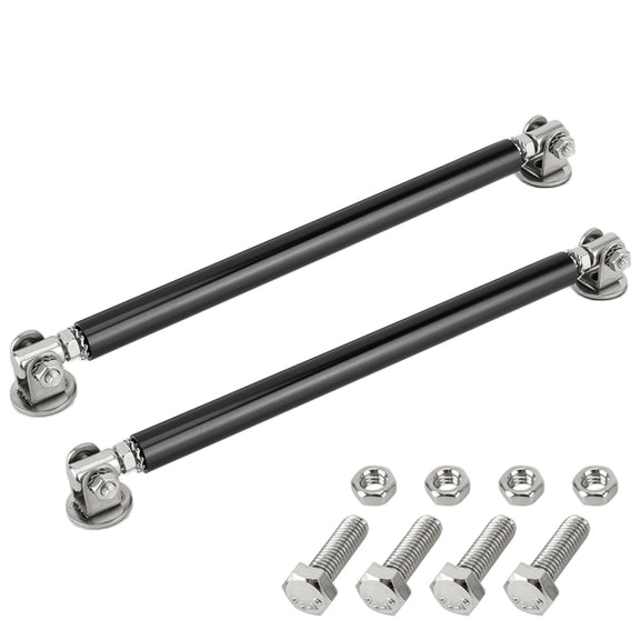 2 PCS Car Modification Adhesive Surrounded Rod Lever Front and Rear Bars Fixed Front Lip Back Shovel, Length: 15cm(Black)