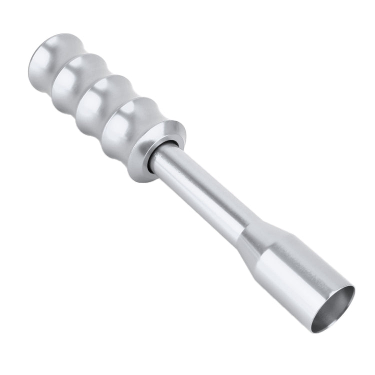 Universal Car Twisted Pattern Gear Head Gear Shift Knob (Silver)