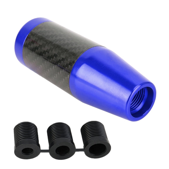 Universal Car Carbon Fiber Pattern Gear Head Gear Shift Knob (Blue)