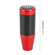 Universal Car Carbon Fiber Pattern Gear Head Gear Shift Knob (Red)