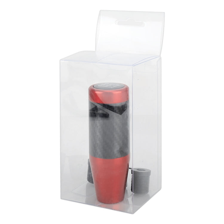 Universal Car Carbon Fiber Pattern Gear Head Gear Shift Knob (Red)