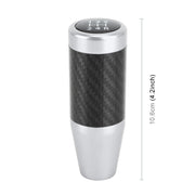 Universal Car Carbon Fiber Pattern Gear Head Gear Shift Knob (Silver)