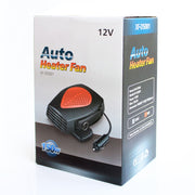 Car Portable Heater Hot Cool Fan Windscreen Window Demister Defroster DC 24V (Red)