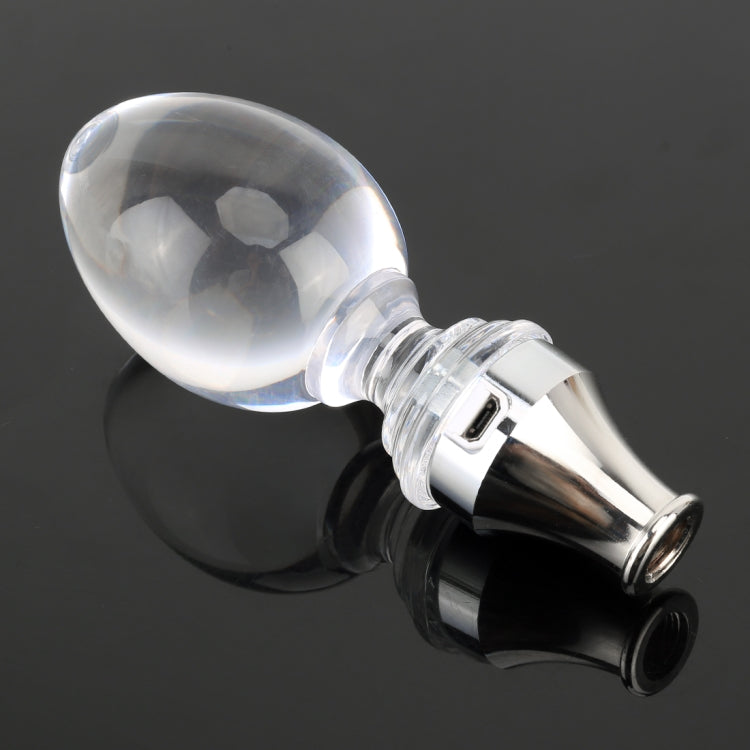 Universal Car Egg Shaped Crystal Gear Head Gear Shift Knob with Light