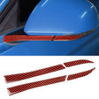 4 in 1 Car Carbon Fiber Rearview Mirror Decorative Sticker for Ford Mustang 2015-2020 - Car Interior Mouldings by PMC TechLife | Online Shopping South Africa | PMC TechLife | Buy Now Pay Later Mobicred