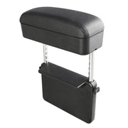 Universal Car PU Leather Wrapped Armrest Box Cushion Car Armrest Box Mat with Storage Box (Black)