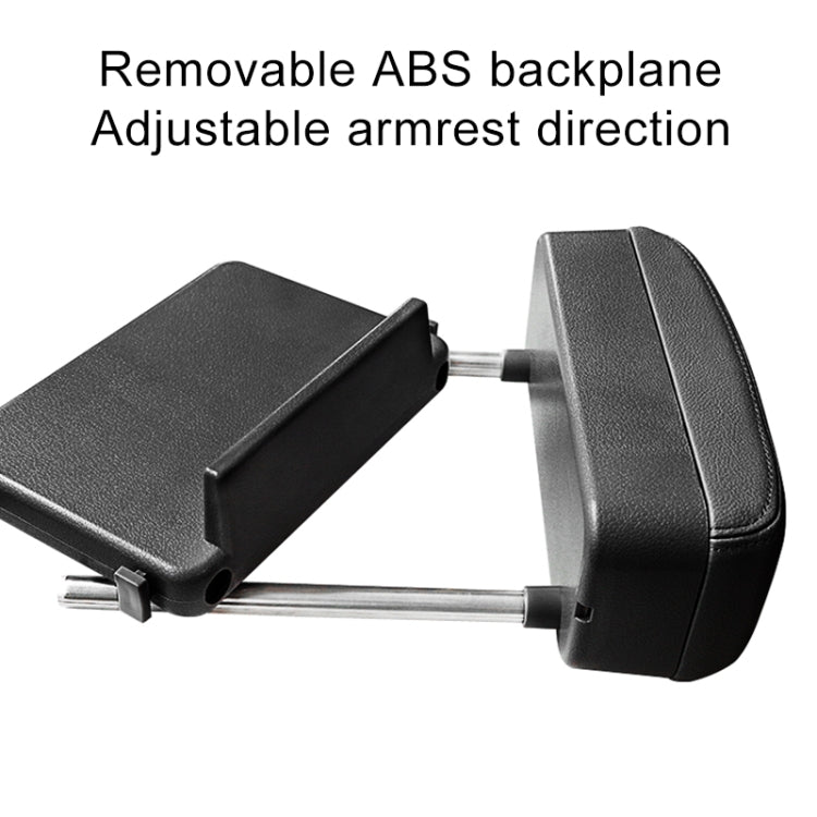 Universal Car PU Leather Wrapped Armrest Box Cushion Car Armrest Box Mat with Storage Box (Black)