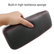 Universal Car PU Leather Wrapped Armrest Box Cushion Car Armrest Box Mat with Storage Box (Black)
