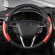 Car Universal Steering Wheel Spinner Knob Auxiliary Booster Aid Control Handle (Red)