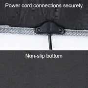 Car 24V Front Seat Heater Cushion Warmer Cover Winter Heated Warm, Single Seat (Black)