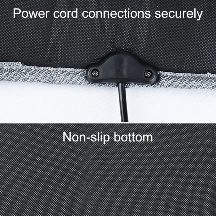 Car 24V Front Seat Heater Cushion Warmer Cover Winter Heated Warm, Single Seat (Black)