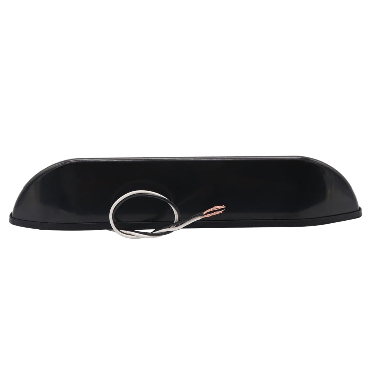 DC 12V 2.6W 6000K IP67 Marine RV Water-resistant LED Stair Deck Dome Light Ceiling  Lamp, Black Shell and Rubber Base