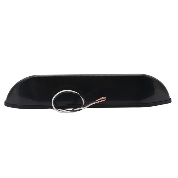 DC 12V 2.6W 6000K IP67 Marine RV Water-resistant LED Stair Deck Dome Light Ceiling  Lamp, Black Shell and Rubber Base