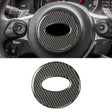 Car Carbon Fiber Steering Wheel Decorative Sticker for Subaru Forester 2016-2018, Left and Right Drive Universal (Black) - Car Interior Mouldings by PMC Jewellery | Online Shopping South Africa | PMC Jewellery | Buy Now Pay Later Mobicred