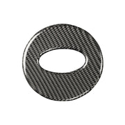 Car Carbon Fiber Steering Wheel Decorative Sticker for Subaru Forester 2016-2018, Left and Right Drive Universal (Black)