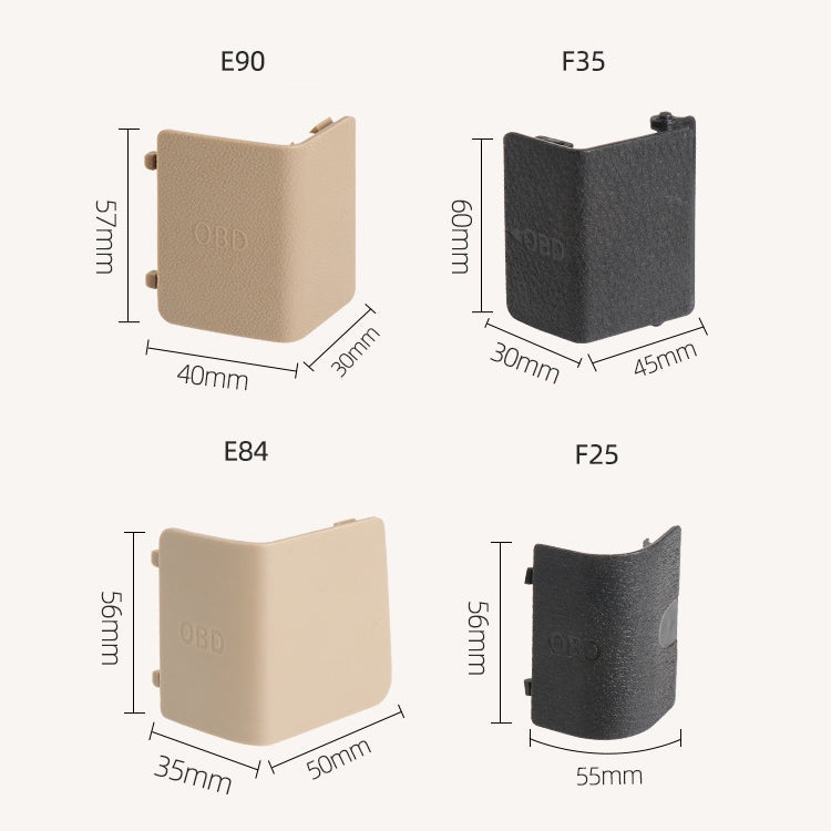 Car Diagnostic Plug Cover OBD Panel Decorative Cover 51437147538 for BMW E84 2009-2015(Beige)
