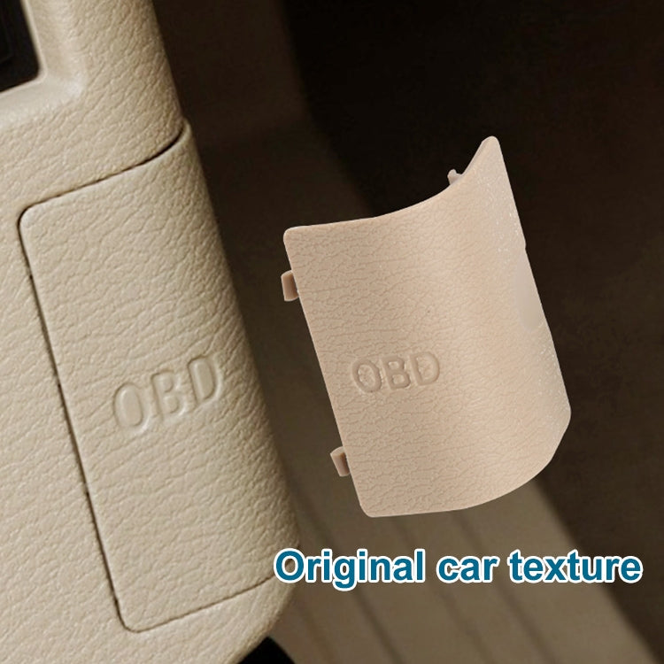 Car Diagnostic Plug Cover OBD Panel Decorative Cover 51437147538 for BMW E84 2009-2015(Beige)