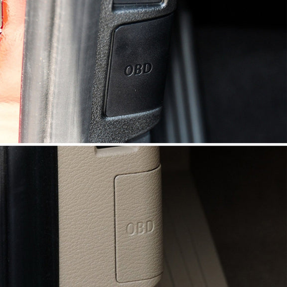 Car Diagnostic Plug Cover OBD Panel Decorative Cover 51437147538 for BMW E84 2009-2015(Beige)