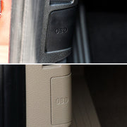 Car Diagnostic Plug Cover OBD Panel Decorative Cover 51437147538 for BMW F35 2012-2019 (Beige)