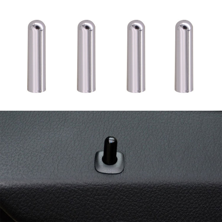 4 PCS Car Unlock Cover Door Bolt Door Handle for BMW X1 / X6(Silver)