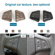 Car Right Side 4-button Steering Wheel Switch Buttons Panel 1648200110 for Mercedes-Benz W164, Left Driving (Grey)